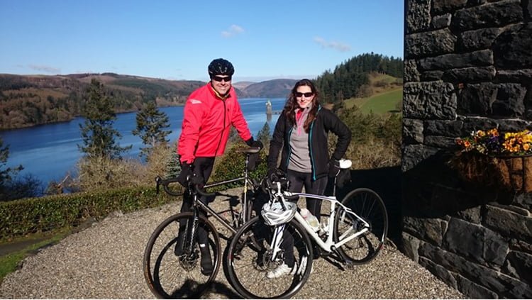 Kate Roberts and team mate Norman McGarry