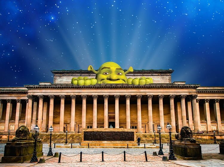 A UK First As Shrek And Friends To Light Up St George’s Hall