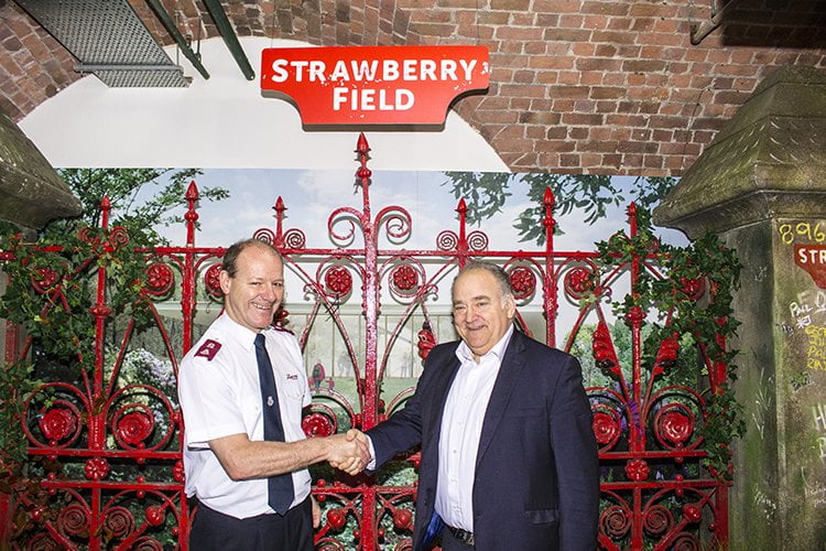 Strawberry Field gates go on display