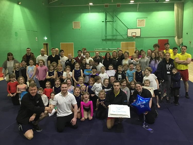 Surprise send-off for Crosby gymnast