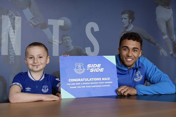 Calvert-Lewin helps treat young Evertonian to “day he’ll remember forever”