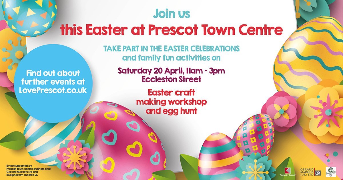 Easter fun in Prescot this weekend